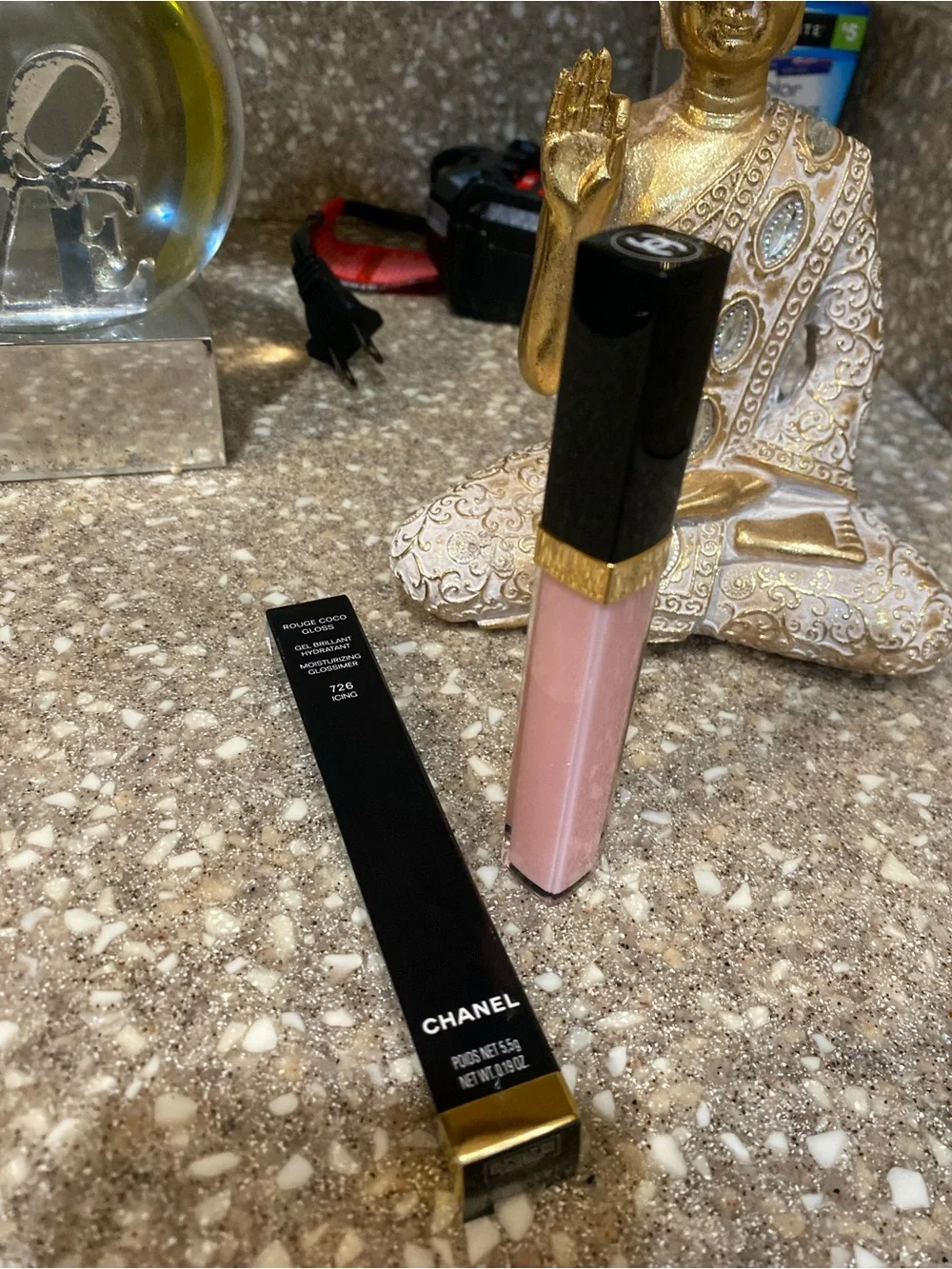 CHANEL Rouge Coco Gloss 726 Icing Pink Gloss